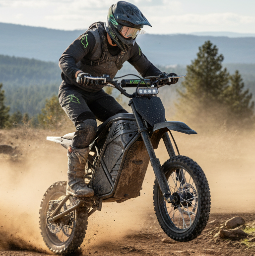 越野摩托车场景